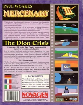 Mercenary III - The Dion Crisis box cover back